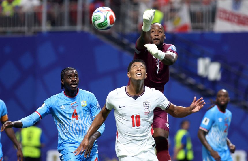 DR Congo's Lionel Mpasi stood tall despite the final score.